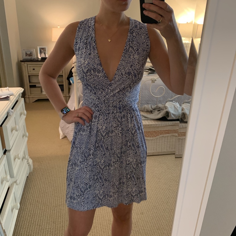 Tarte Blue&Black snakeprint dress